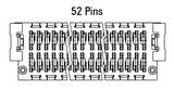 Dimenzije Zero8 Plug ravni, 52-pinski
