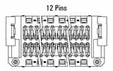 Dimenzije Zero8 Socket ravni 12-pinski