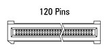 Dimenzije EC.8 ravna, 120-pinska
