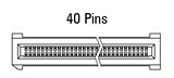 Dimenzije EC.8 ravni, 40-pinski