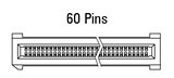 Dimenzije EC.8 ravni, 60-pinski